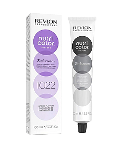 Revlon Professional Nutri Color Filters - Прямой краситель без аммиака, оттенок 1022 Интенсивная платина, 100 мл